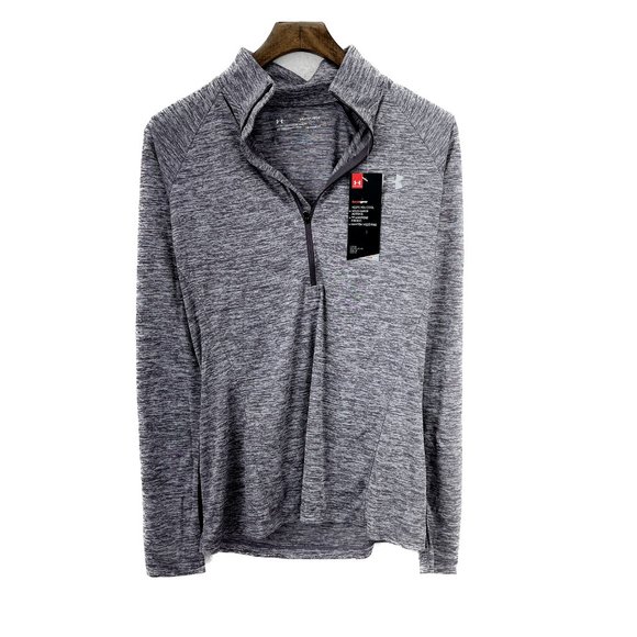 Under Armour Loose Purple Quarter Zip Activewear Top Size XS - Picture 1 of 5